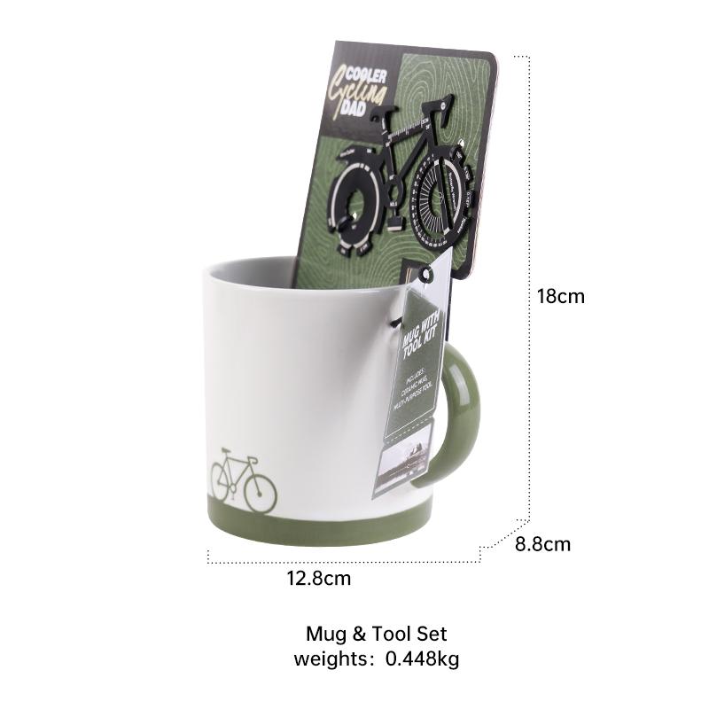 

Креативный подарок Набор многофункциональных инструментов для улицы и кофейная кружка Дизайн велосипеда Оригинальные чашки Идеи идеальных подарков для папы и мужчин 401-500ml