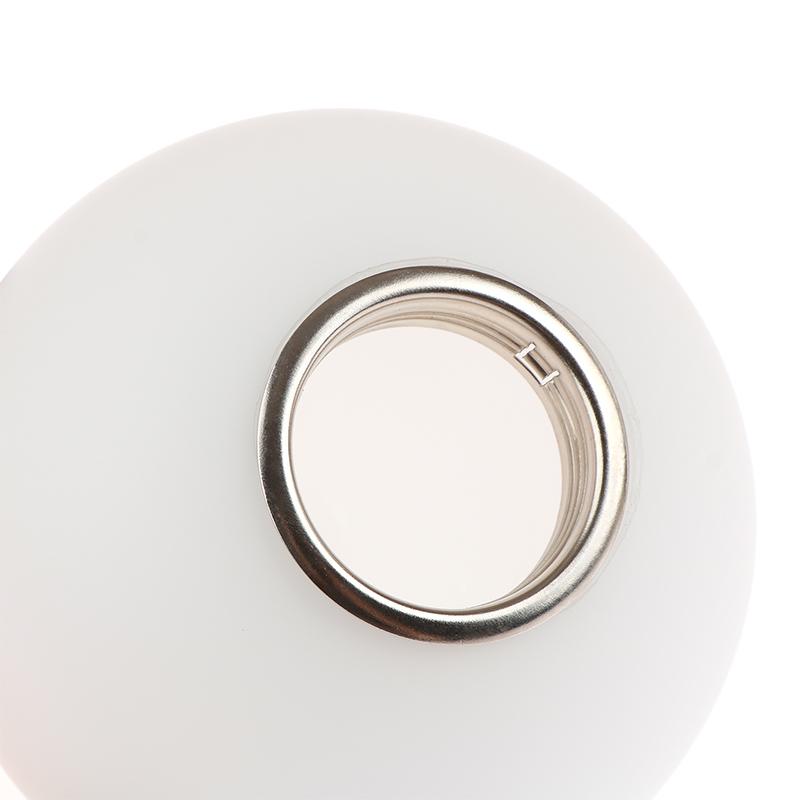 Weißer Lampenschirm aus Glas für E14/E27-Glühbirne, Öffnungszubehör, Ersatzglobus oder Lampenschirm aus Glas