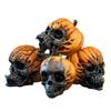 Resin Artificial Skull Head Model Vintage Fake Skeleton Ornament  Holiday Party Decor