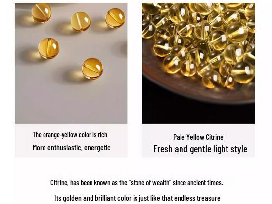 Citrine Crystal Beads Bracelet DIY Kit - Natural Feng Shui Elements