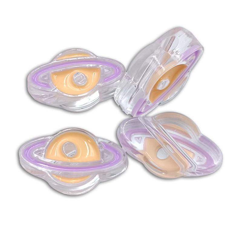 

4 шт. 16*27 мм кулон «Планета» акриловые свободные бусины «сделай сам» для изготовления ожерелья, браслета и ювелирных изделий оранжевый