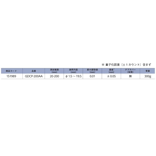 Niigata Seiki SK Digital Caliper, Hole Pitch, 200mm, GDCP-200AA