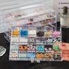 1pc acrylic 3-layer/5-layer jewelry nail accessories storage box, transparent ring jewelry display box room aesthetic decoration