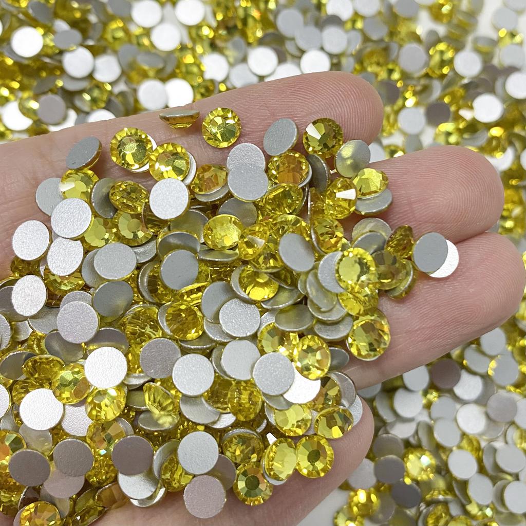 High Quality Non Hotfix Rhinestone Diamond Strass Flatback Glass Crystal Rhinestones Bulk for Cloth DIY Crafts