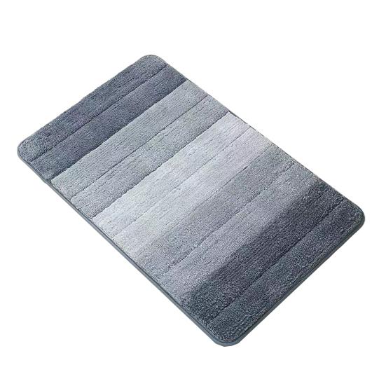 Gradient Color Bathroom Rug Quick Dry Absorbent Floor Mat 40*60cm синий