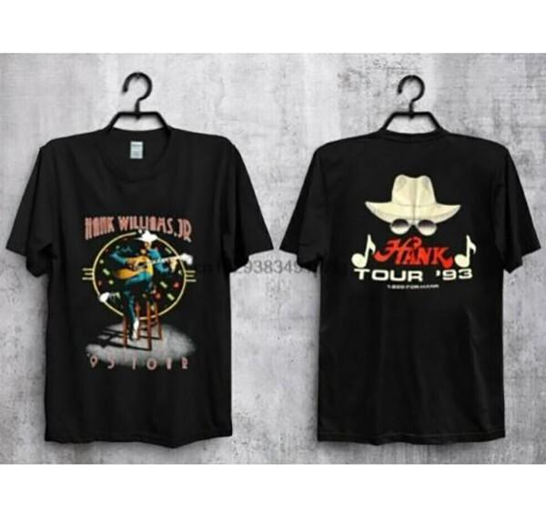 Vintage 1993 Hank Williams Jr Hank Tour 93 Concert Tour T Shirt Unisex T-Shirt XL