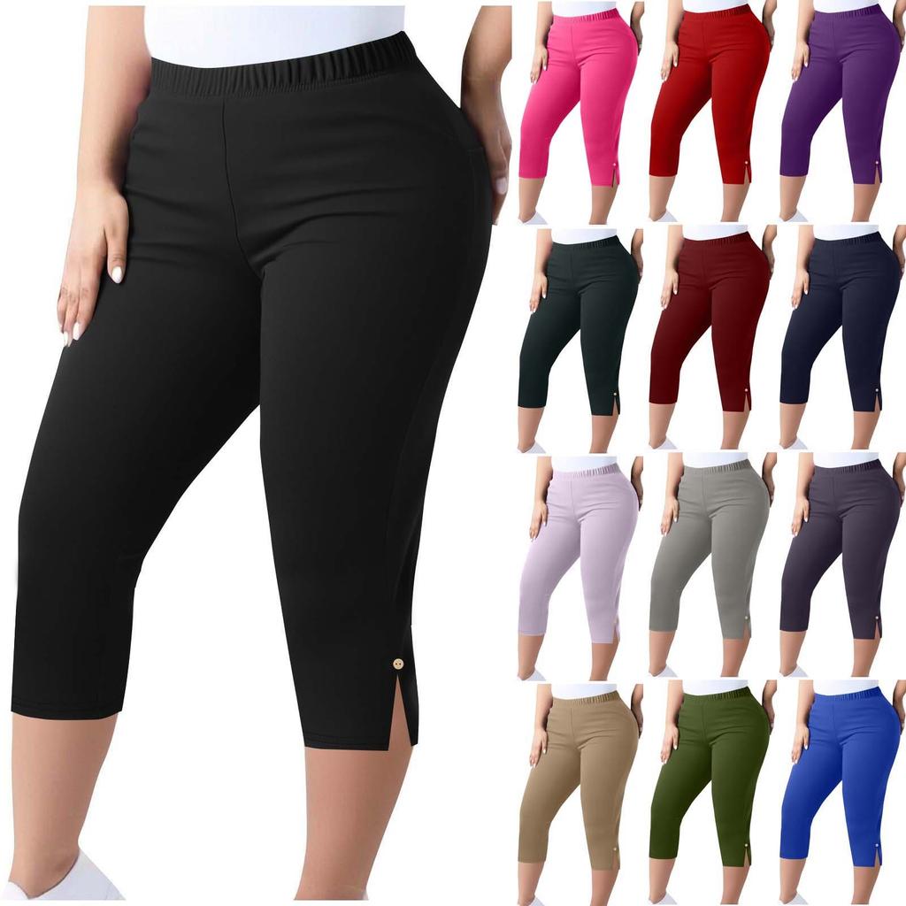 Women's High-waisted Slimming Leggings Plus Size Elastic-waisted Small Legs Pants