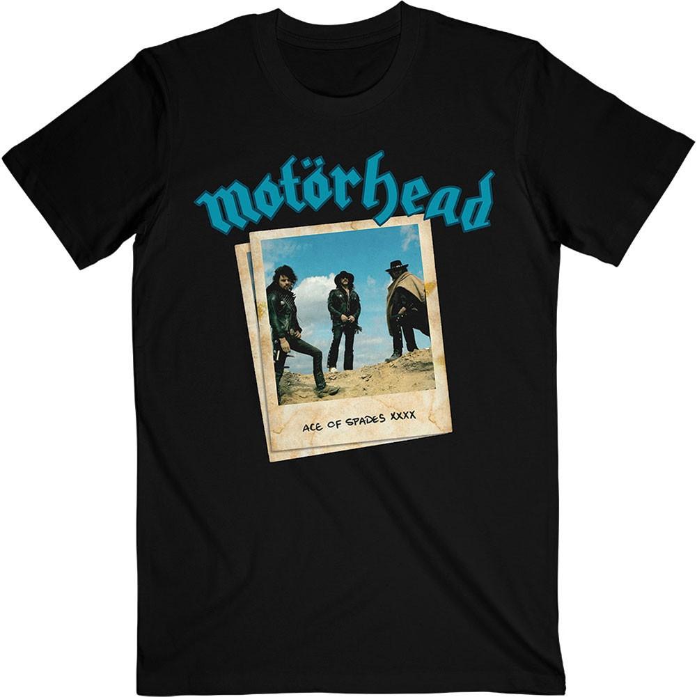 Men s Motorhead Ace of Spades Photo Slim Fit T-shirt Large Black 4XL