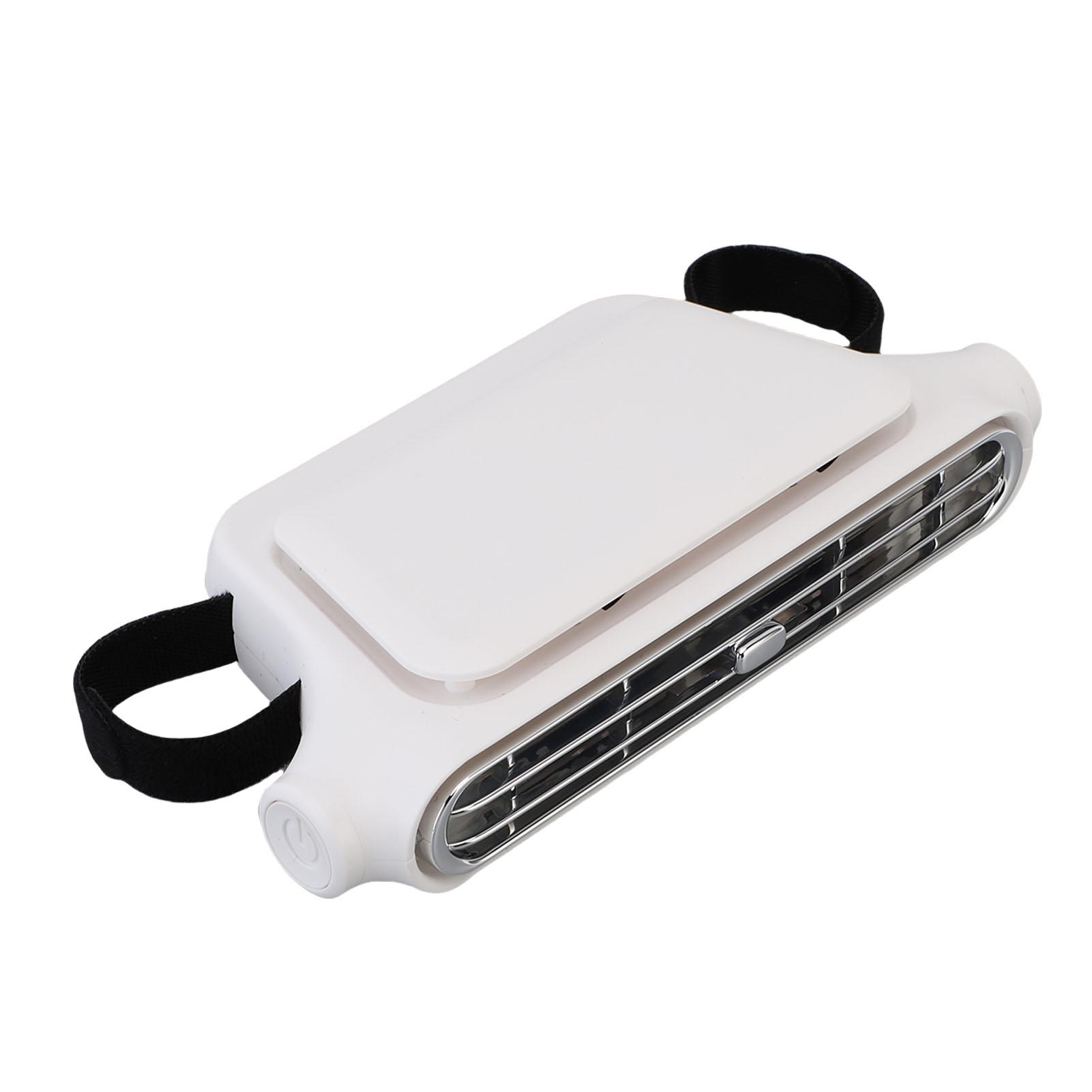 

Car Mounted Seat Back Cooling Fan Bladeless Portable Vehicle Fan 3 Speed Car Seat Cooling Fan 3000mah Battery Powered белый