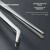 Silver Stainless Steel Non-Slip Tea Tweezers with Extended, Thickened Teeth