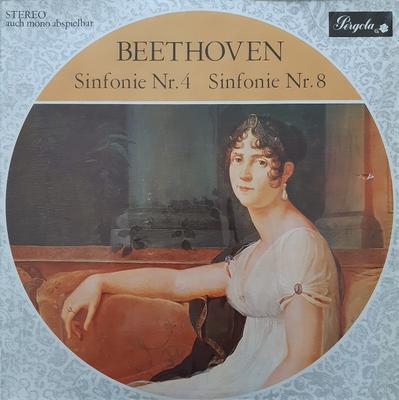 LP-skiva LUDWIG VAN BEETHOVEN Sinfonie Nr. 4 Symfoni Nr. 8 832025PGY Pergola Tyskland Klassisk Begagnad