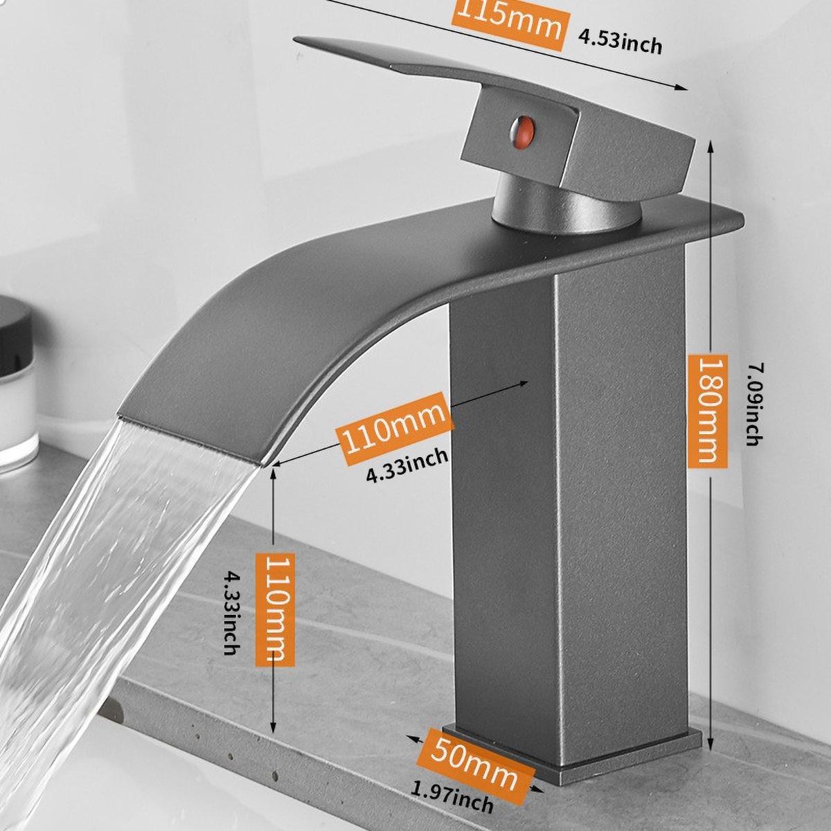 

Brass/Stainless Steel Bathroom Mixer Tap - Hot/Cold Water Flat Spout Faucet for Basin Bathtub, Electroplated Anti-Corrosion армия зеленый