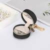 Miniature Jewelry Storage Box With Detachable Keychain Elastic Bands For Rings Earrings Gym Travel Essential