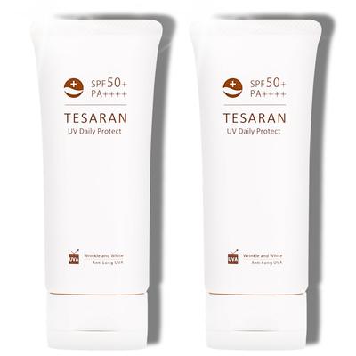 TESARAN UV Daily Protect, Medicated, Non-Chemical Sunscreen for Face, Tone-Up Effect, Makeup Base, Sunscreen Cream, 60g, Quasi-drug, Waterproof, UV