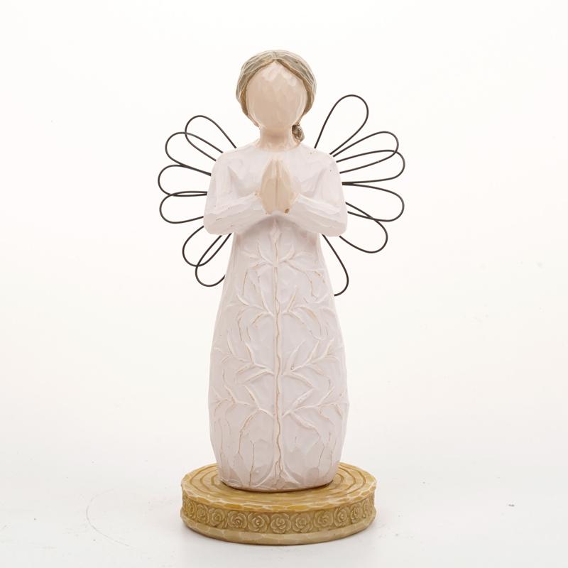 

Angel worship female Home sculpture art Living Room Bedroom table decoration Resin crafts Room decoration supplies