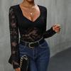 European and American Spring Summer Women clothes Solid Sexy Long sleeve Jumpsuit Sexy Long Sleeved Jumpsuit