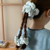 Handmade Blue Bow Hair Ties High Elasticity Hair Accessories Kawaii Hairband