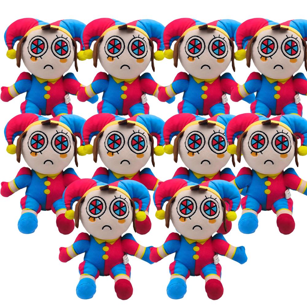 New Magical Digital Circus Plush Doll Purple Rabbit Tooth Monster Host Clown Anime Peripheral Doll Suitable For Children Gifts.