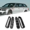 2Pcs Side Fender Air Flow Vent Grill Gloss Black Side Fender Vent Grill Modified Parts for BMW 5 Series M5 E39 E60 E61 1991-2010