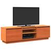 TV Cabinet Wax Brown 140 x 35 x 40 cm Solid Pine Wood