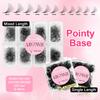 ABONNIE Loose 8D-20D Pointy Base Short Stem Premade Russian Volume Fans Faux Mink Premade Eyelash Extensions Makeup Cilios