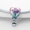 Romanticcopper Couple Colourful Heart Shapedballoon Charms Beads Fit 3Mmoriginal Bracelets Diy Jewelry Gifts