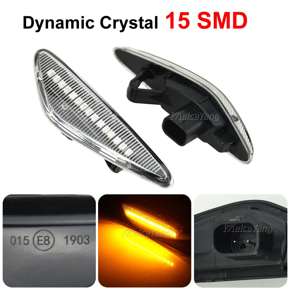 For Mazda MX-5 RX8 08-12 6 Atenza GH 10-13 5 Premacy CW Fiat 124 Spider LED Dynamic Turn Signal Side Marker Light Blinker Light