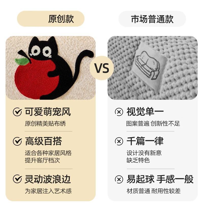 New Special-Shaped One-Piece Straight Row Four-Season Universal Chenille Cartoon Non-Slip And Anti-Cat Scratching Sofa Pad