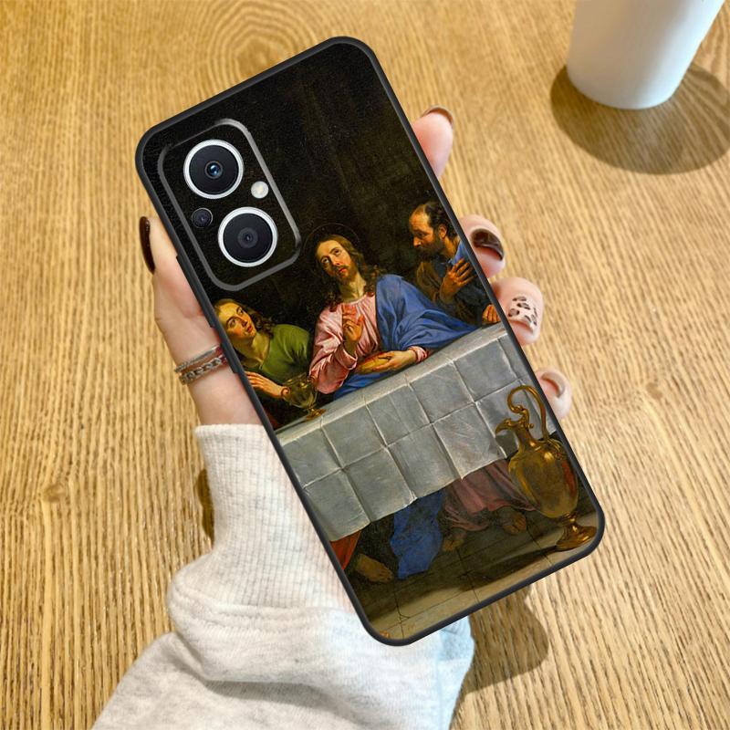 God Jesus Funda For OPPO Reno 10 11 12 13 14 Pro 14F 13F 12F 11F 7 8 Lite OPPO Find X5 X8 X9 Pro Case