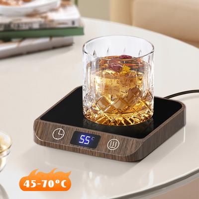 Coffee Cup Wamer Electric Mug Heater Constant Temperature 5 Gear Settings Keep Milk Tea Warm Auto-off Heating Coaster for Home
