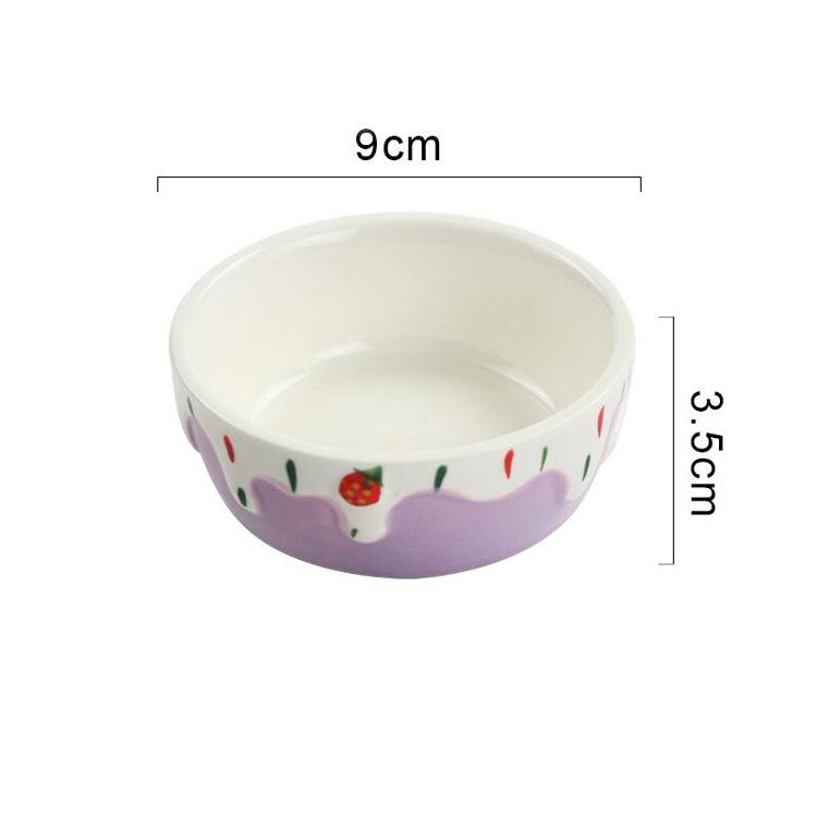 Tigela Grande de Cerâmica Antiderrapante para Alimentos para Hamsters, Coelhos, Chinchilas, Ouriços e Porquinhos-da-Índia