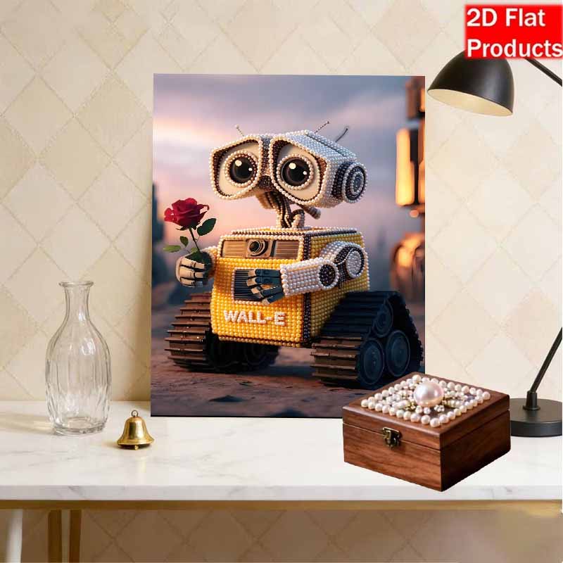 Disney DIY Perlenkunst WAND E Kreativer Stil Illustration Dekorative Kunst Kreatives Ornament Geschenk für Freunde Schreibtischdekoration