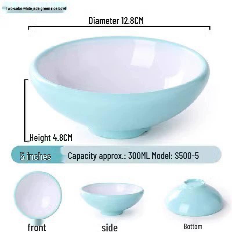 Two-Color Melamine Sauerkraut Fish Bowl - Large Commercial Restaurant Bowl for Mao Xuewang and Boiled Fish