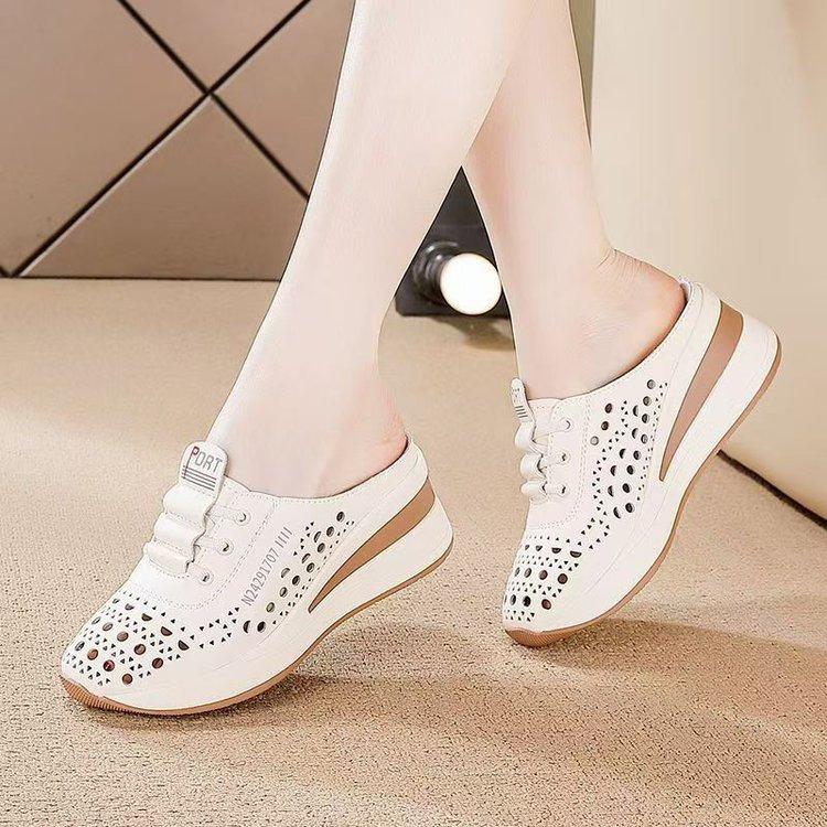 Open-cell Breathable Wedge Platform Thick-soled Women's Shoes - New Style, Versatile and Anti-slip