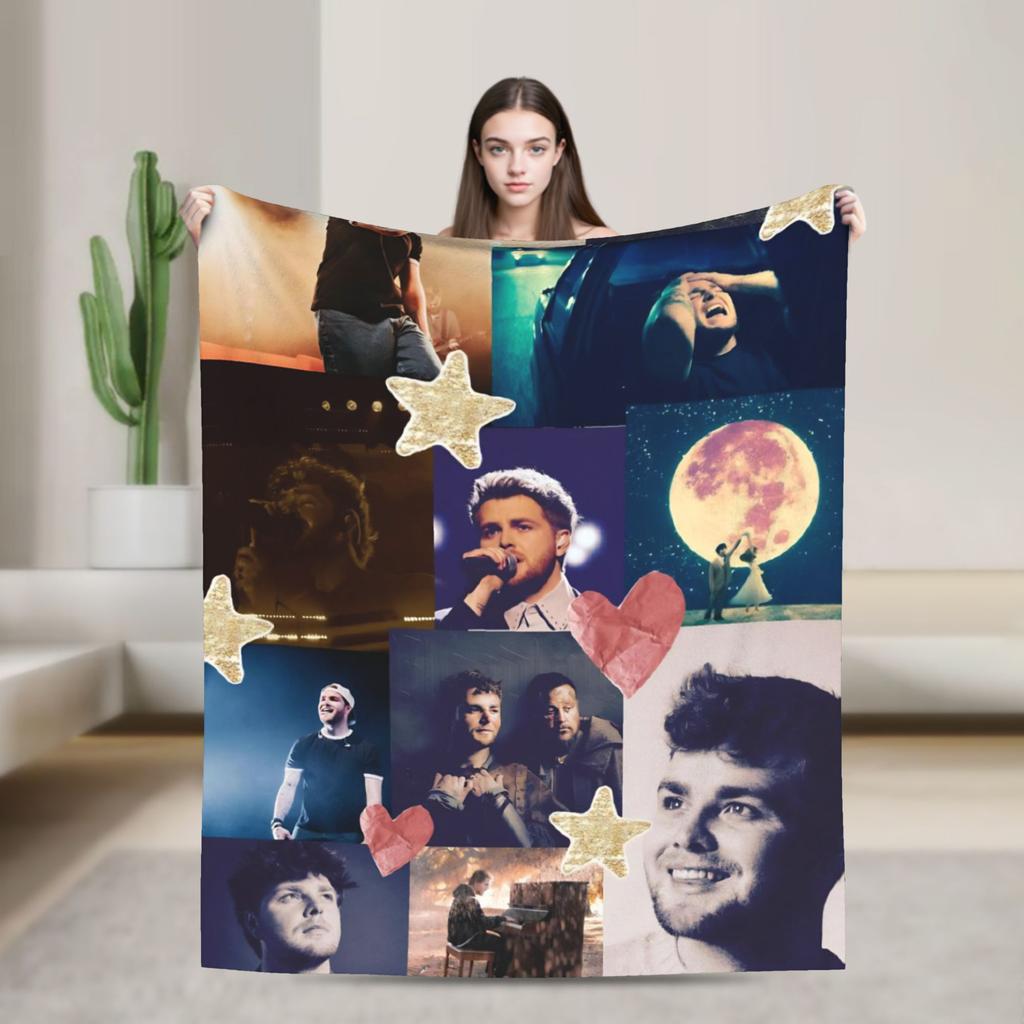 Alex Warren Rapper Blanket  Decorative Flannel Bedding Throws For Home Decor Warm Soft Custom DIY Quality Bedspread