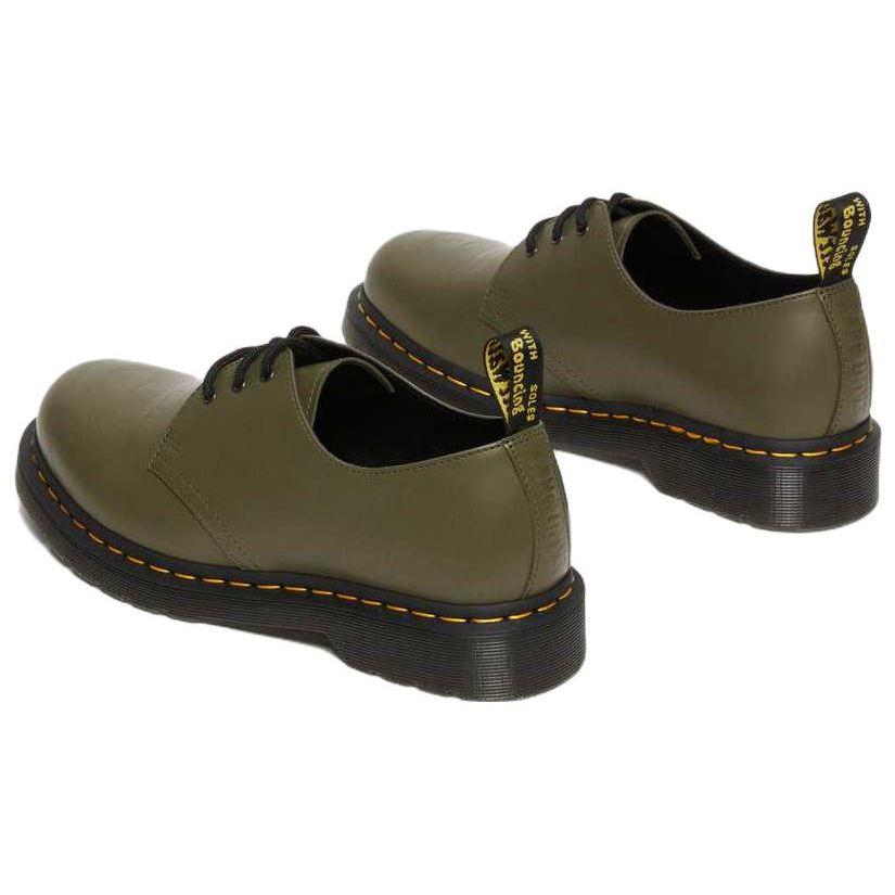 Aape X Dr. Martens 1461 Leather Fashion Commuter Low-Top Casual Shoes Unisex Sneaker Olive-Green 27984355