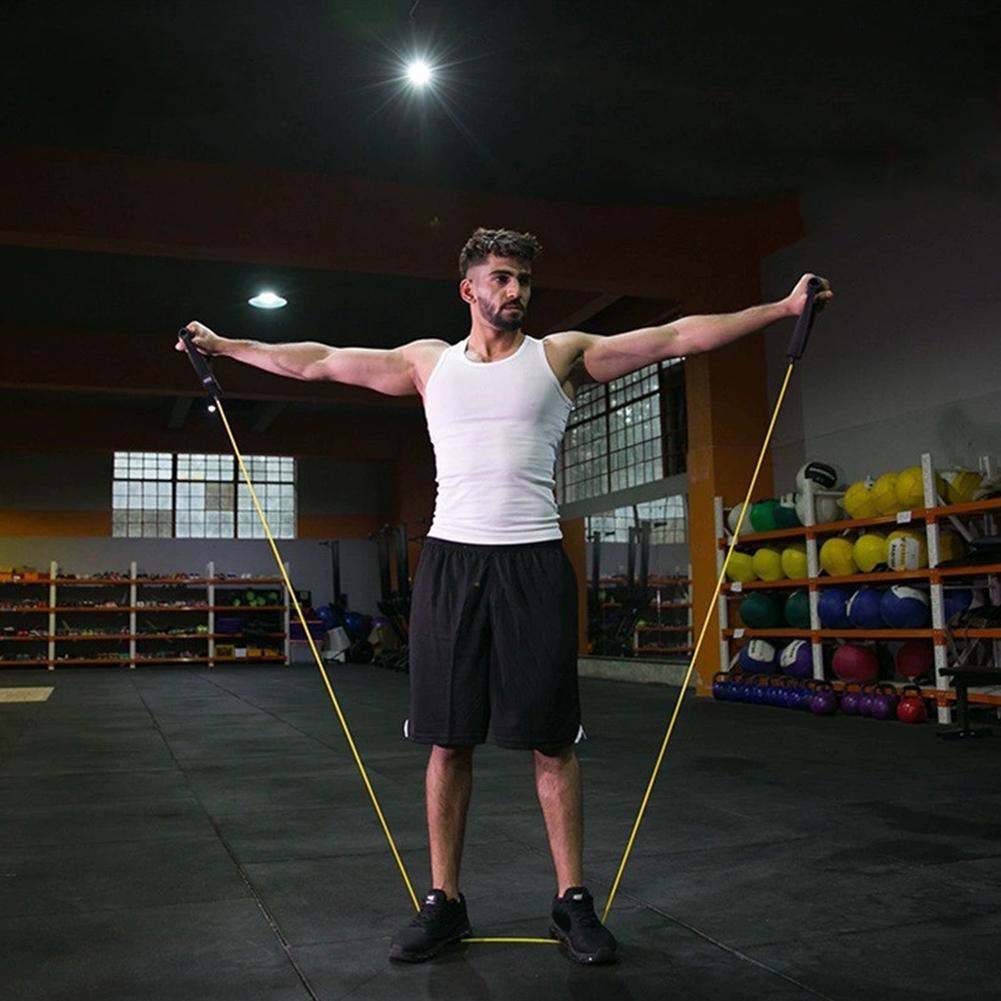 Resistance Bands with Handles Elastic Yoga Pull Rope Exercise Cord Fitness Bands for Muscle Training/Shape Body/Physical Therapy