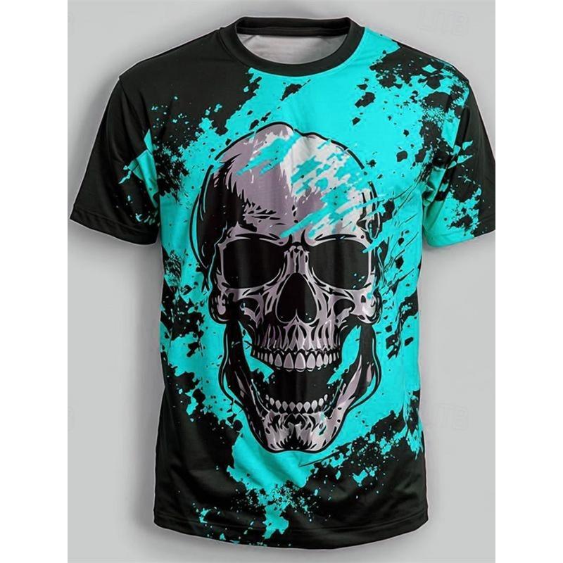 Men's Vintage Isle of Man Tt Motorcycle 3D Printed T-Shirt Personality Street Men's T-Shirt Fitness Oversized T-Shirt