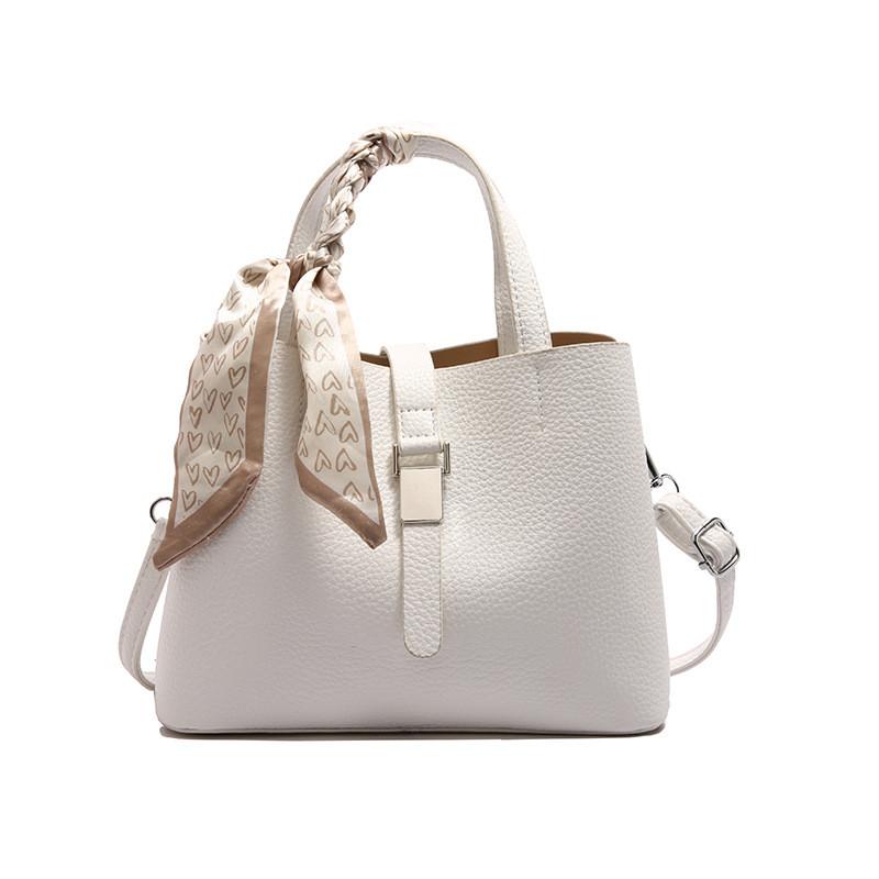 IELGY Fashion Lychee Pattern Large Capacity Simple Handbag Can Be Cross-Body