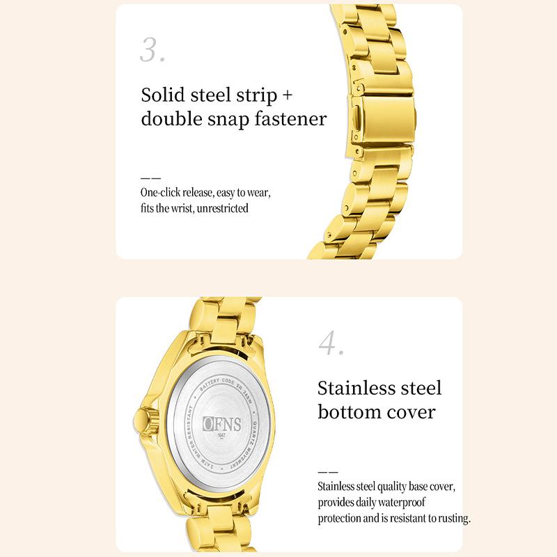 Famale Women Men Watches Luxury Fashion Ladies Quartz Watch 41mm Waterproof Stainless Steel Wristwatch Girlfriend Couple Gift