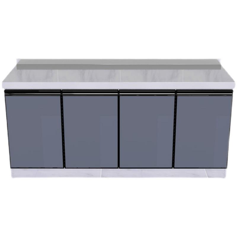 2-Meter Stainless Steel Waterproof Kitchen Cabinet with Sink for Household or Rental Use
