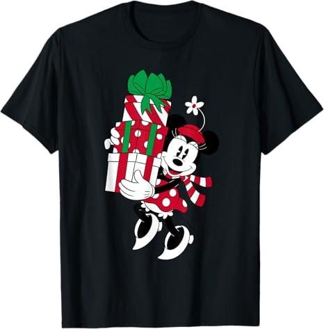 Minnie Mouse Christmas Gifts Black TShirt S
