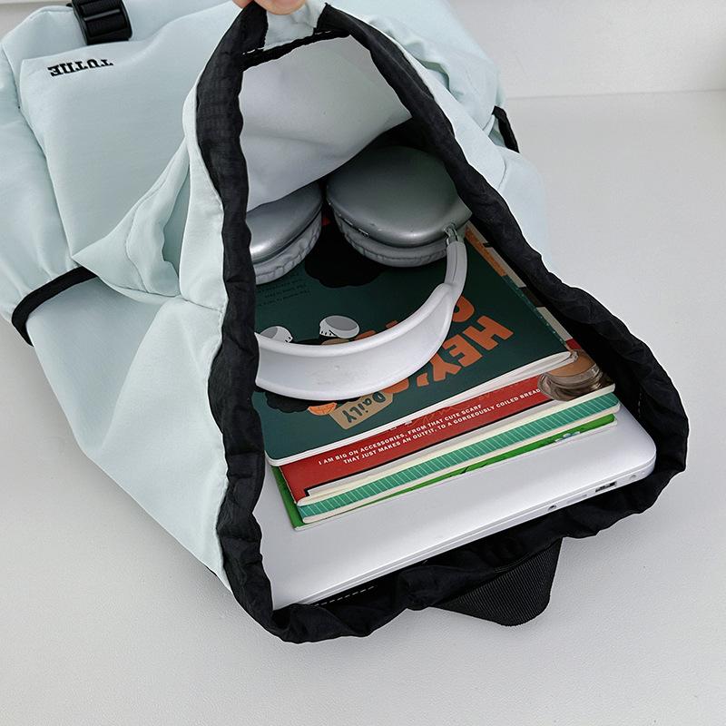Schoolbag new Mori ins high value fresh and sweet macaron backpack light travel mountaineering drawstring backpack