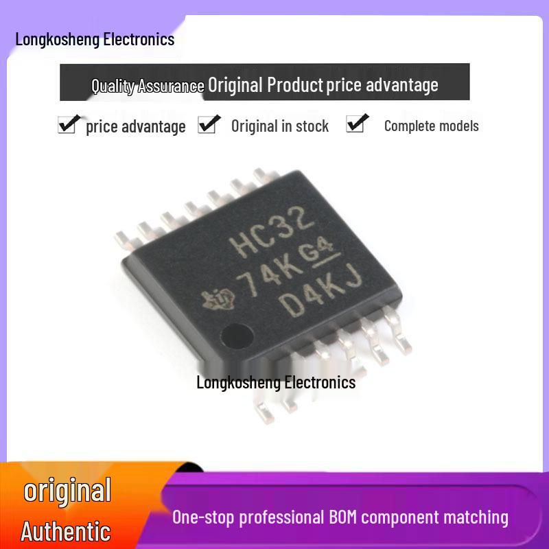 

SN74HC32PWR TSSOP-14 Quad 2-Input OR Gate Surface Mount Logic Chip