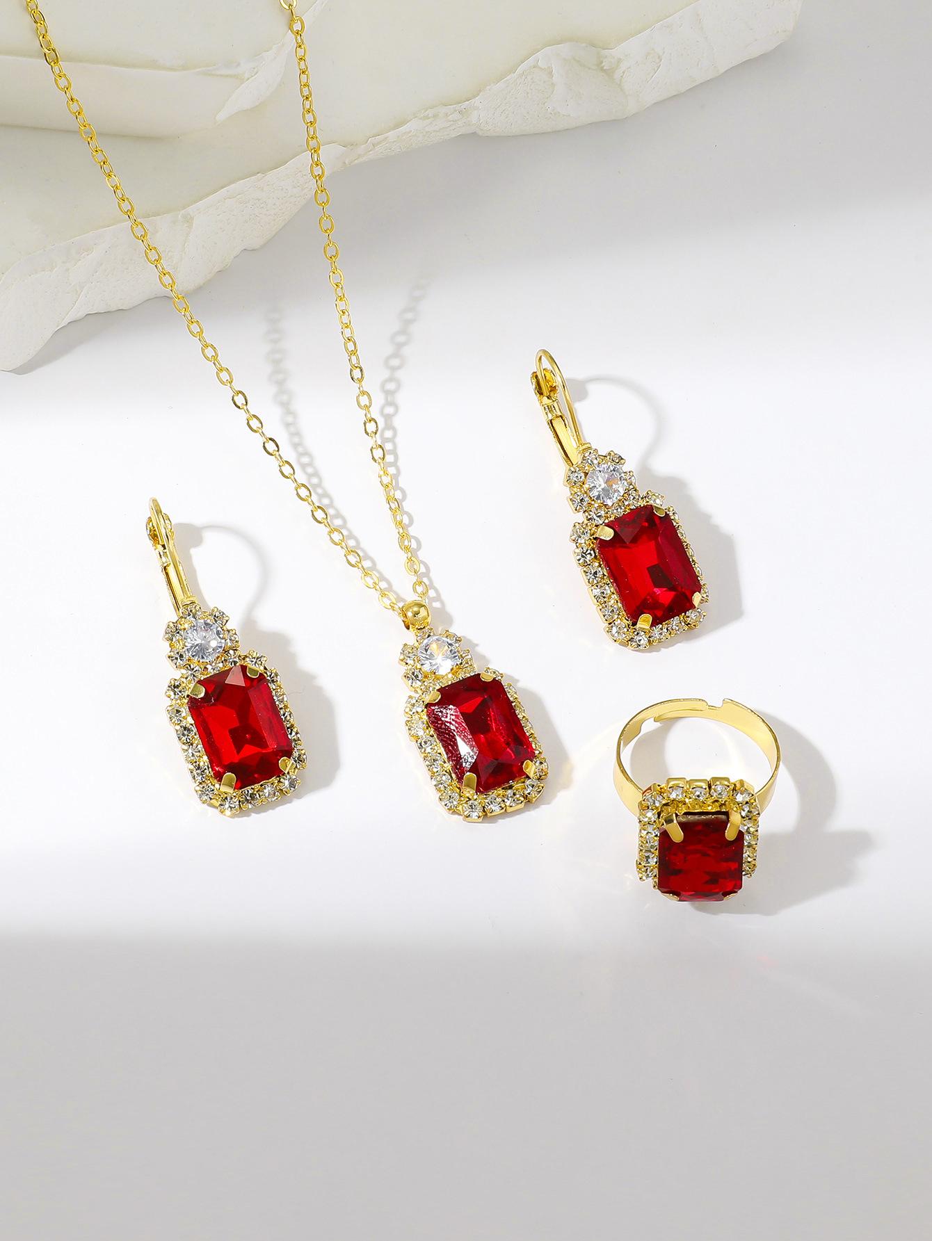 

Alloy Necklace Set - Fashionable Banquet Jewelry Chain For Women - Bridal Wedding Jewelry Set