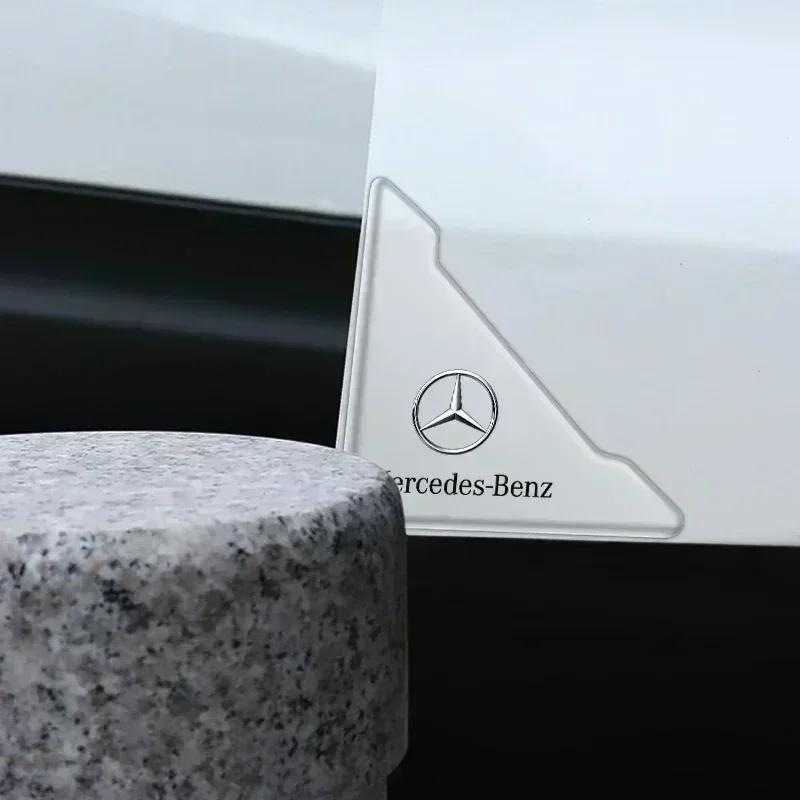 2pcs Car Door Corner Protection Decals Stickers for Mercedes Benz AMG W212 W190 C300 W220 W176 W168 W108 Car accessories EUVWX1