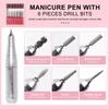 45000rpm Electric Nails Drill Machine Nail Polishing Machine with Drill Bits Nails File Manicure Tool for Gels Nail