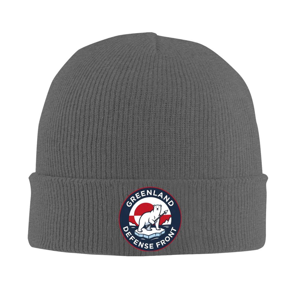 Greenland Defense Front Knitting Hat Beanie Hats Kpop Elastic Men Women Unisex Bonnet Hats Autumn Winter Y2K Cool Caps Gift