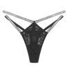 Low Waist Sexy Lace Transparent Panties Fine Women Double Strap Thong Sexy Lingerie Breath G-string Underwear Sensual Tangas