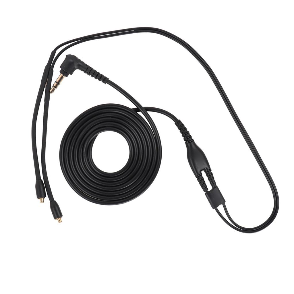 Opletený kabel pro sluchátka pro se215 se425 se535 se846 ue900(Černá bez mikrofonu)